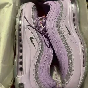 Custom Nike Women's Lavender Air Max Sneakers